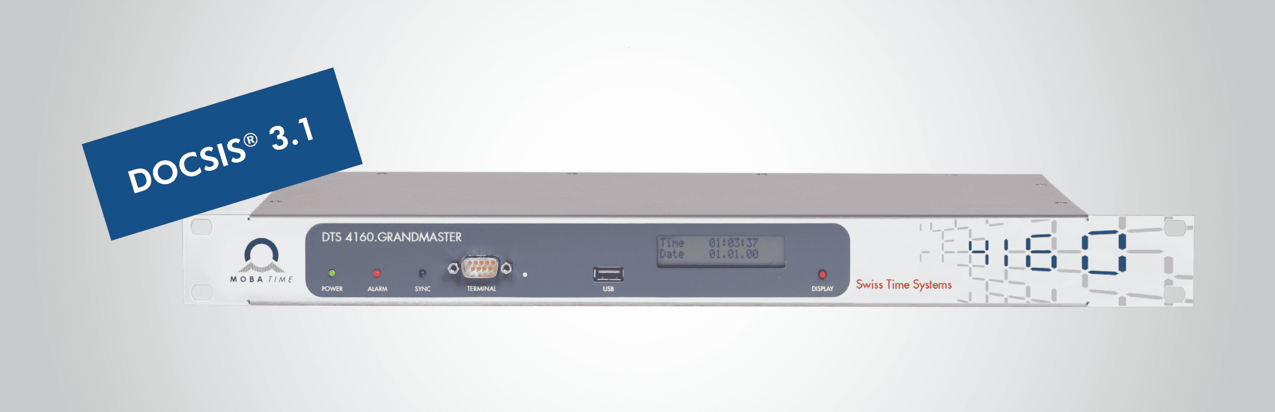 TIME SYNCHRONIZATION IN BROADBAND NETWORKS Image PTP Grandmaster DTS 4160 NTP 