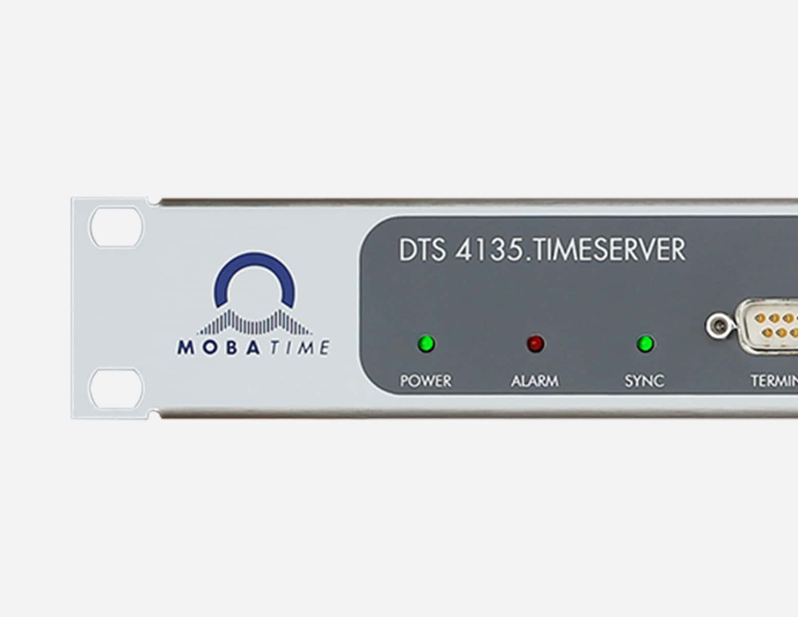 Mobatime DTS 4135.timeserver time server NTP front view DCF IRIG synchronization