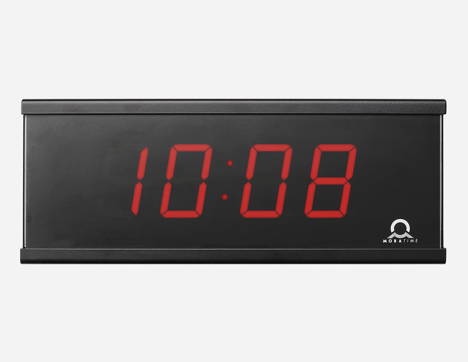 Mobatime ECO-DC Series indoor clock digital black housing