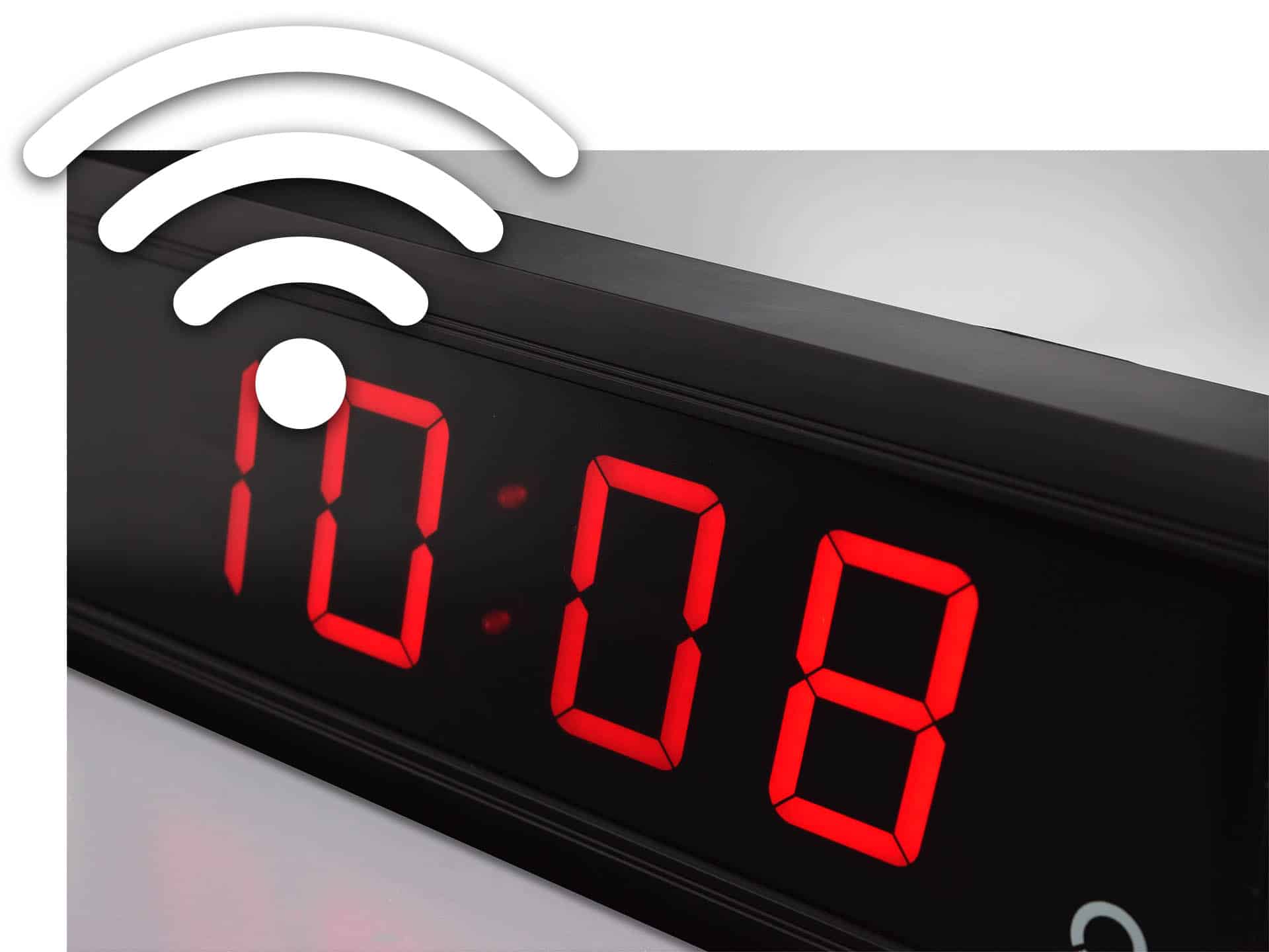 indoor digital clock ECO DC with wifi icon