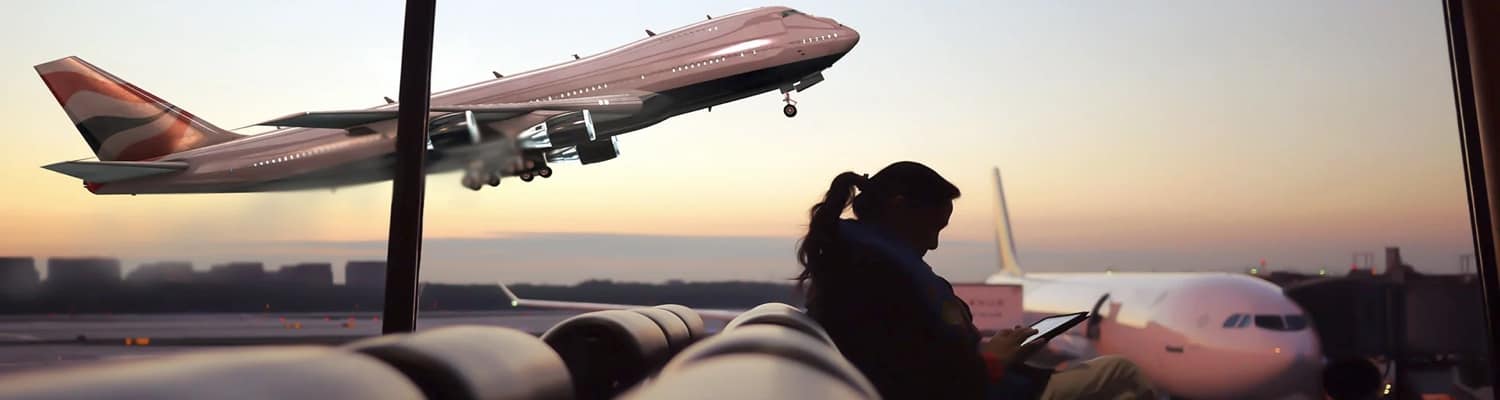 Aeropuertos y Controladores de Tránsito Aéreo