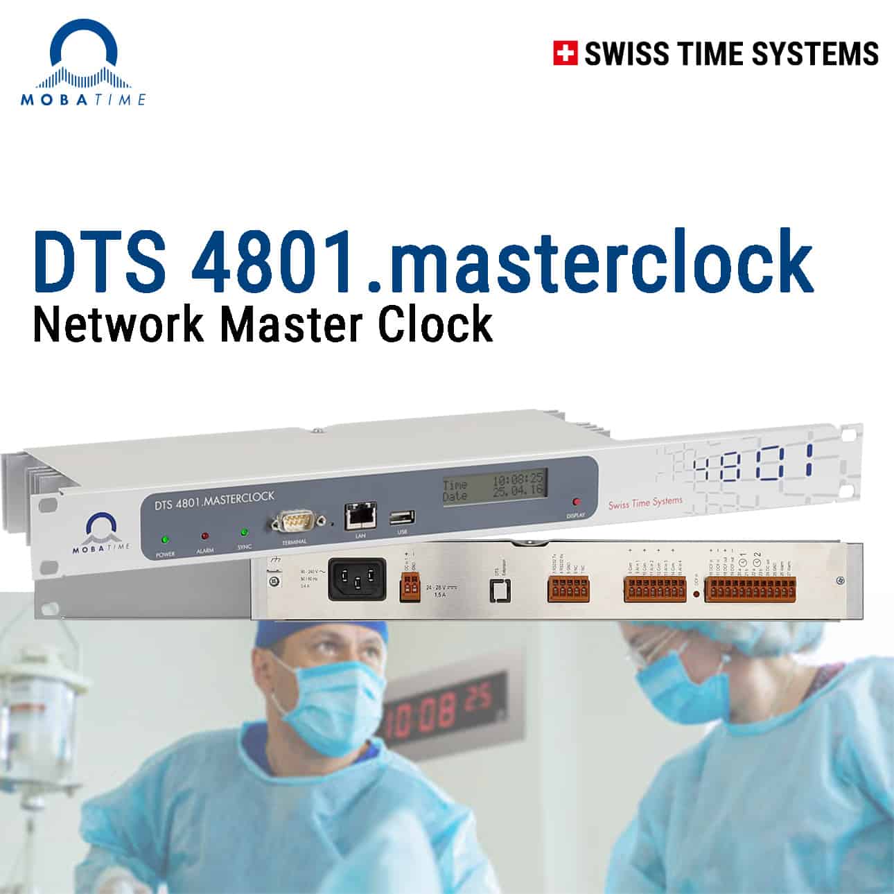 DTS 4801.masterclock - 1 dispositivo para sincronización de red y reloj