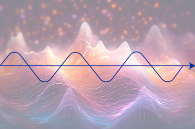 Wave oscillations on a colored background