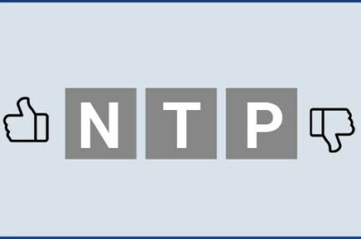 Text image listing the advantages and disadvantages of NTP
