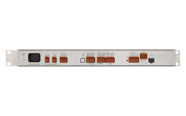 Mobatime dts4132-2 NTP time server DCF IRIG synchronization back view