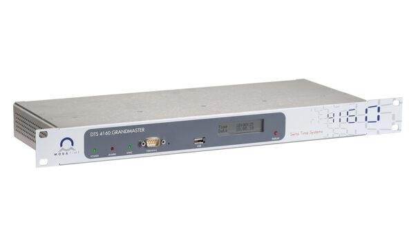 Mobatime dts4160-3 servidor de hora NTP PTP IEEE-1588 grandmaster DCF E1 SyncE frecuencia de pulso sincronización de fase IRIG