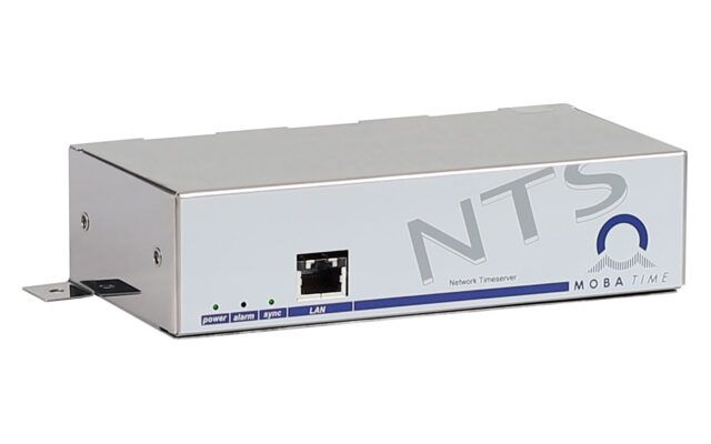 Mobatime nts-3 Time server side view NTP DCF side view