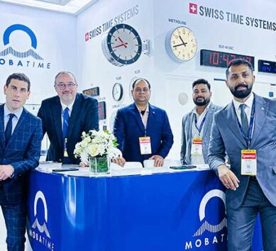The MOBATIME Team during the Intersec 2026 in Dubai