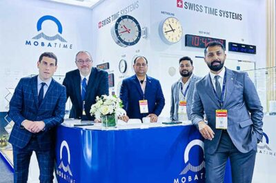 The MOBATIME Team during the Intersec 2026 in Dubai