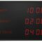 Frontal image of the MOBATIME TZI.57 digital clock