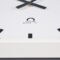 Mobatime flexquad 30-5 indoor analogue clock metallic case (Aluminum) detail view square