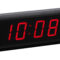 Mobatime DC-57-4_3 reloj digital interior hora fecha temperatura carcasa negra