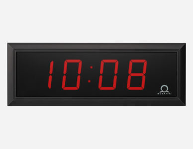Mobatime DC Series indoor digital clock black Housing, time date temperature
