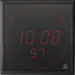 Mobatime DA57_fi indoor digital clock black housing