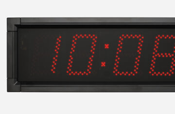 Mobatime DSC-100-4-rp outdoor digital clock black housing