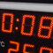 Mobatime DT100-4-5 outdoor digital clock temperature time black powder coated aluminium