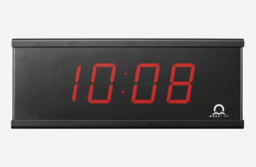 Mobatime ECO-DC Series indoor clock digital black housing