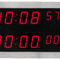 Mobatime SLH-DC57-1 indoor digital clock stainless steel housing time stopwatch 