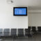 TFT Passenger Information System in a public waiting area
