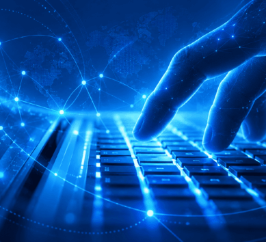 Key Visual for PHP Vulnerability Update, showing a stylized keyboard to represent the IT specific topic