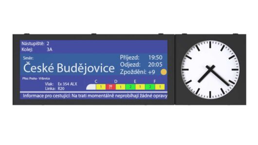 MOBATIME GT Series LED Passenger Information Display Gallery Main Visual
