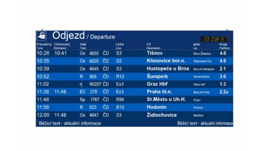 GXO Series Passenger Information Display