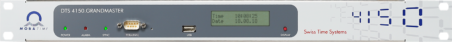 Interface d'affichage du MOBATIME DTS 4150 Grandmaster Horloge, illustrant sa navigation et ses paramètres conviviaux