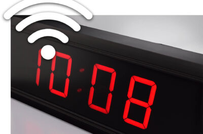 indoor digital clock ECO DC with wifi icon