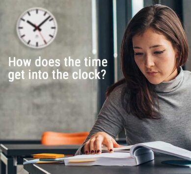How does the time get into the clocks?
