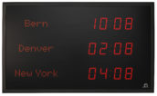 Front view of the MOBATIME TZ1.57 clock model
