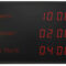 Frontal image of the MOBATIME TZI.57 digital clock