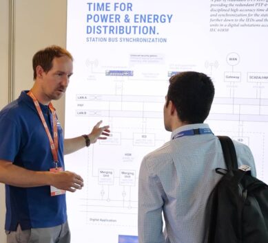 MOBATIME team engaging in discussions at CIRED 2023